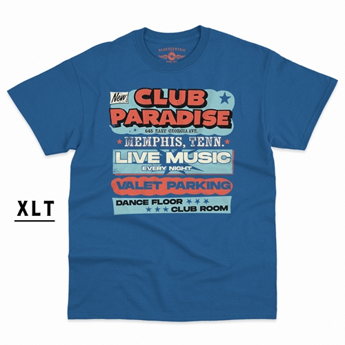 XLT Baby Blue Club Paradise Memphis T-Shirt - Men