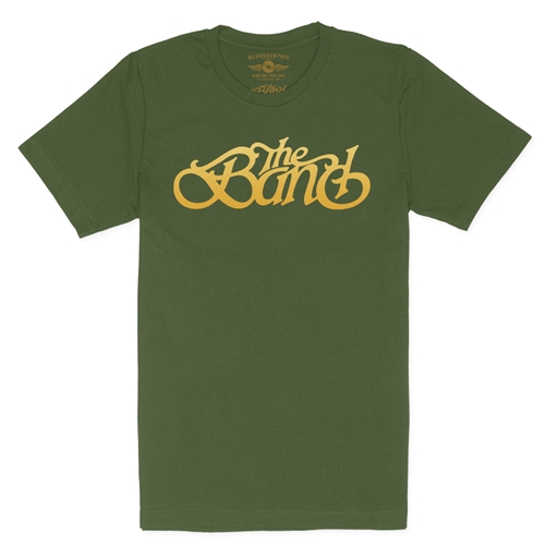 The Band Gold Logo T-Shirt - Lightweight Vintage Style - vintageolive