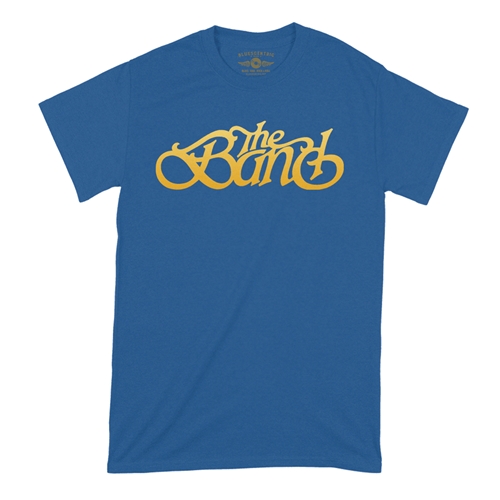 The Band Gold Logo T-Shirt - Classic Heavy Cotton - classicroyalblue