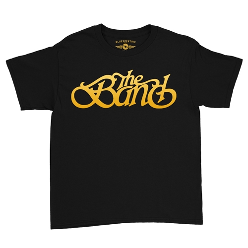 The Band Gold Logo Youth T-Shirt - Lightweight Vintage Children & Toddlers - youthblack