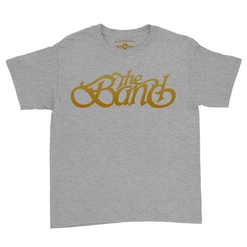 The Band Gold Logo Youth T-Shirt - Lightweight Vintage Children & Toddlers - youthheatherathletic