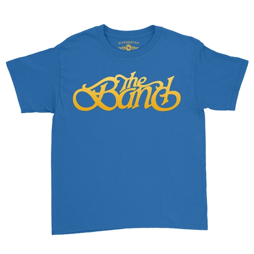 The Band Gold Logo Youth T-Shirt - Lightweight Vintage Children & Toddlers - youthroyalblue