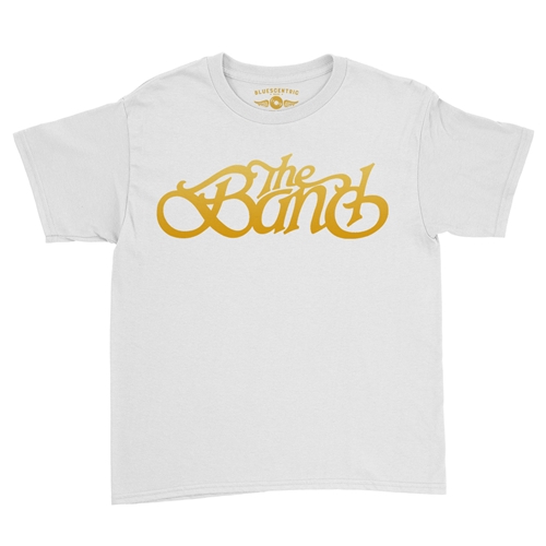 The Band Gold Logo Youth T-Shirt - Lightweight Vintage Children & Toddlers - youthwhite