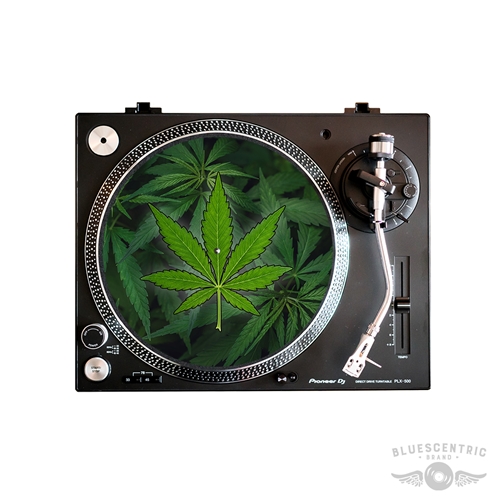 Graphic Marijuana Turntable Slip Mat