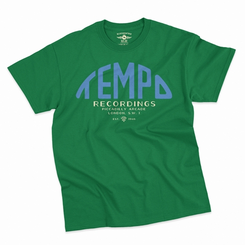 Tempo Records London T-Shirt - Classic Heavy Cotton - classickellygreen