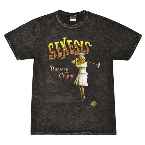 Genesis Nursery Cryme T-Shirt - Black Mineral Wash