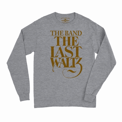 The Band The Last Waltz GOLD Logo Long Sleeve T-Shirt - longsleeveathleticheather