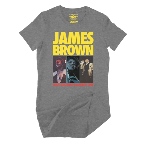 James Brown Soul Brother #1 Collage Ladies T Shirt - Relaxed Fit - ladiesdeepheather