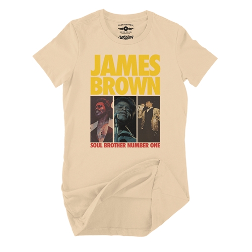 James Brown Soul Brother #1 Collage Ladies T Shirt - Relaxed Fit - ladiessanddune