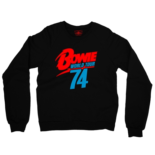 David Bowie 74 Vintage Tour Crewneck Sweatshirt