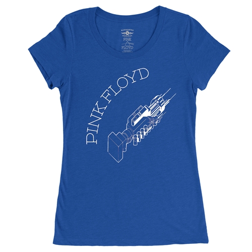 Pink Floyd Have A Cigar Handshake Ladies T Shirt - Relaxed Fit - ladiesblue