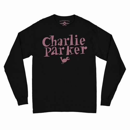 Charlie Parker Mauve Logo Long Sleeve T-Shirt - longsleeveblack