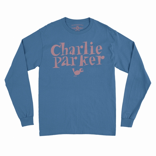 Charlie Parker Mauve Logo Long Sleeve T-Shirt - longsleeveblue