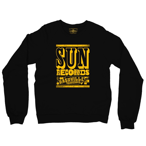 Sun Records Nashville Crewneck Sweater - crewneckblack