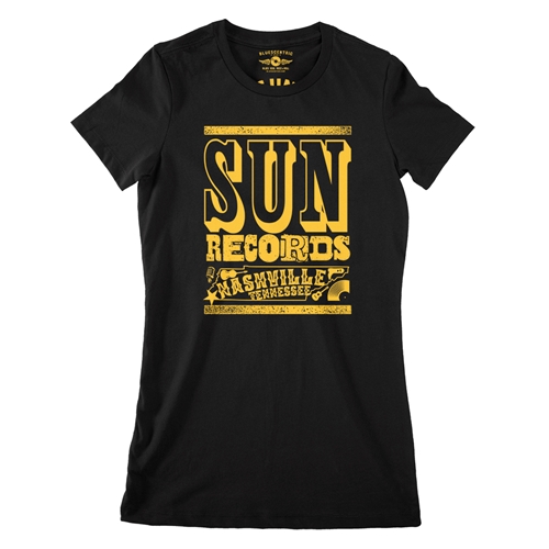 Sun Records Nashville Ladies T Shirt - Relaxed Fit - ladiesblack