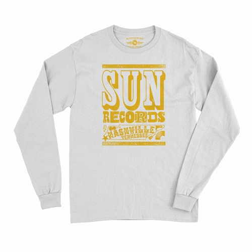 Sun Records Nashville Long Sleeve T-Shirt - longsleevewhite