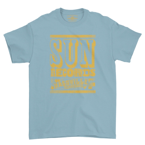 Sun Records Nashville T-Shirt - Classic Heavy Cotton - classiclightblue