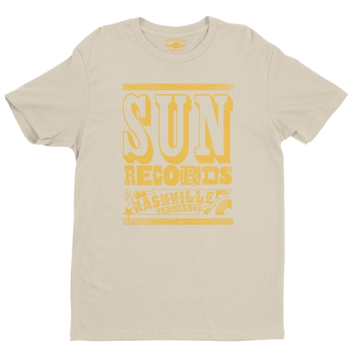 Sun Records Nashville T-Shirt - Lightweight Vintage Style - vintagecream