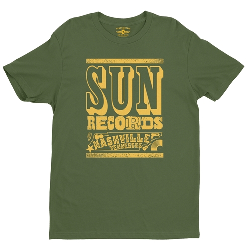 Sun Records Nashville T-Shirt - Lightweight Vintage Style - vintageolive