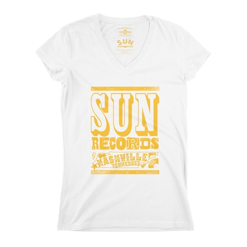 Sun Records Nashville V-Neck T Shirt - Women