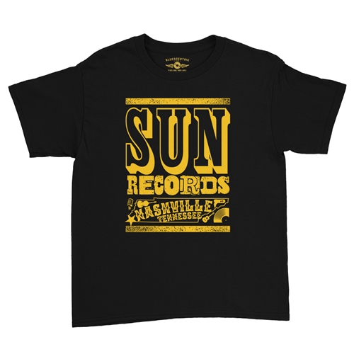 Sun Records Nashville Youth T-Shirt - Lightweight Vintage Children & Toddlers - youthblack