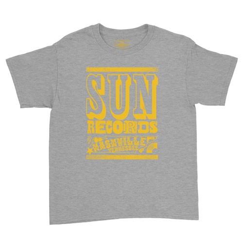 Sun Records Nashville Youth T-Shirt - Lightweight Vintage Children & Toddlers - youthheatherathletic