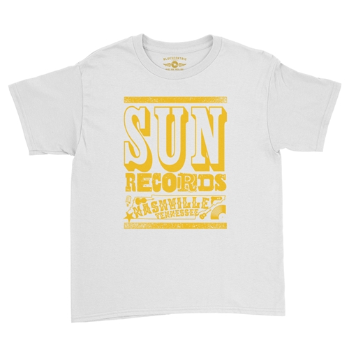 Sun Records Nashville Youth T-Shirt - Lightweight Vintage Children & Toddlers - youthwhite