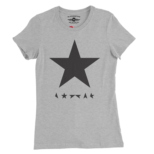 David Bowie Blackstar Album Cover Ladies T Shirt - Relaxed Fit - ladiesathleticheather