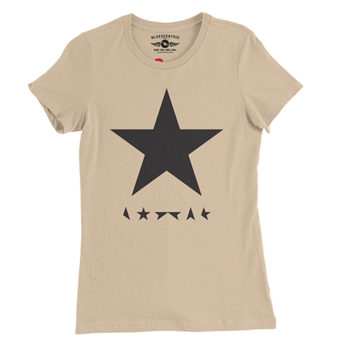 David Bowie Blackstar Album Cover Ladies T Shirt - Relaxed Fit - ladiessanddune