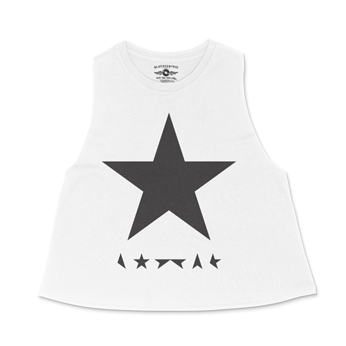 David Bowie Blackstar Album Cover Racerback Crop Top - Women