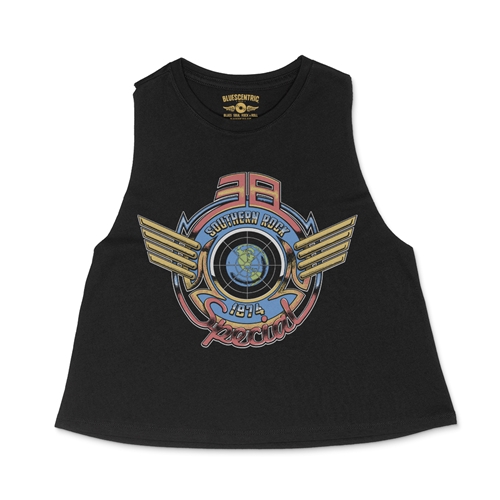 38 Special Wings Logo Racerback Crop Top - Women