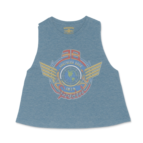 38 Special Wings Logo Racerback Crop Top - Women