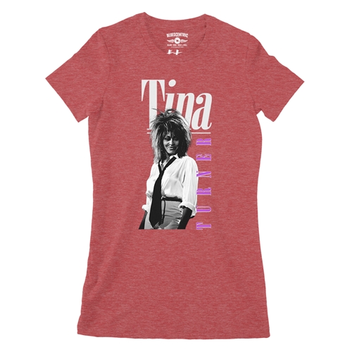 Tina Turner Very 80s Ladies T Shirt - Relaxed Fit - ladiesheatherred