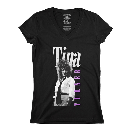 Tina Turner Very 80s V-Neck T Shirt - Women