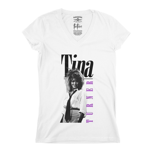 Tina Turner Very 80s V-Neck T Shirt - Women