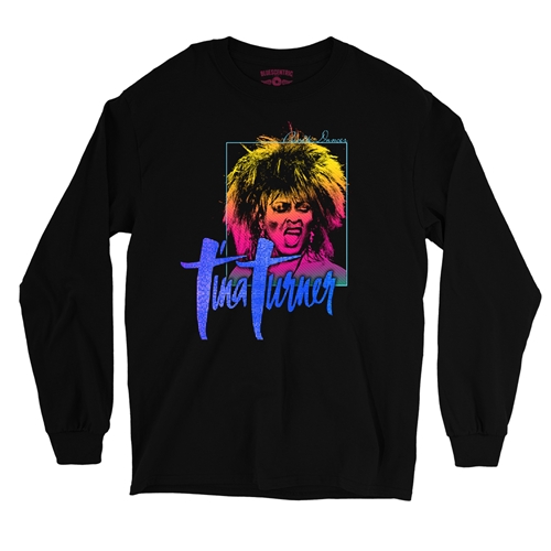 Tina Turner Tilted Gradient Long Sleeve T-Shirt - longsleeveblack