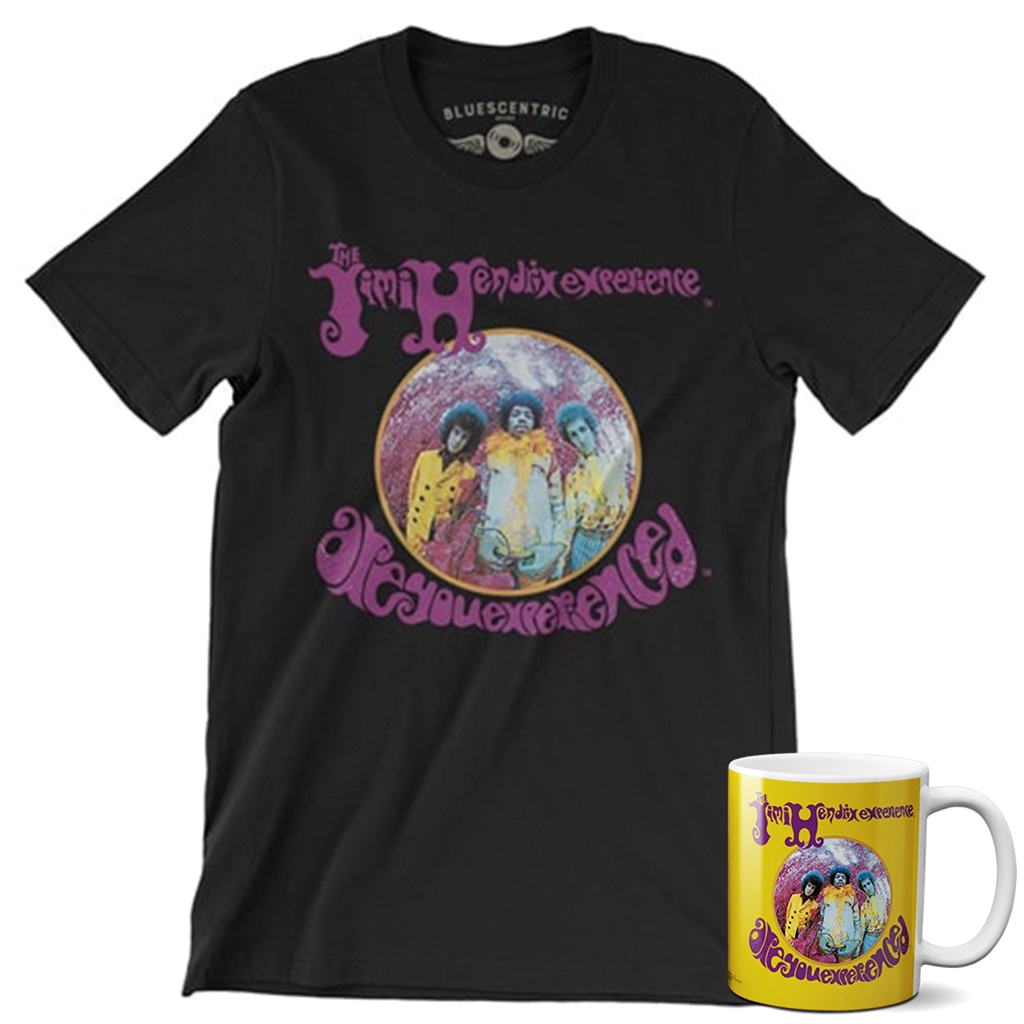 Jimi Hendrix Gift Bundle - Are You Experienced T-Shirt & Mug - vintageblack