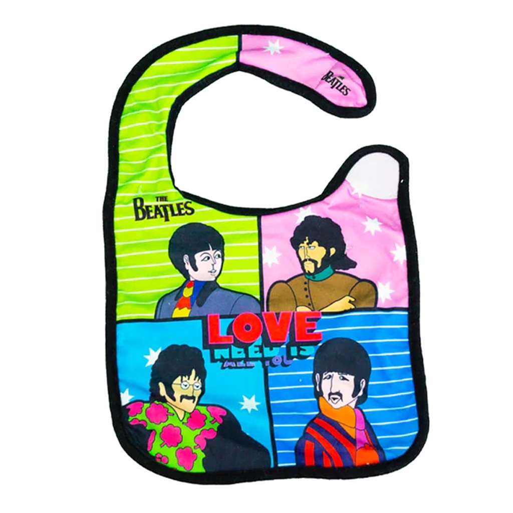 The Beatles All You Need Is Love Extra Soft Baby Bibs  - Children