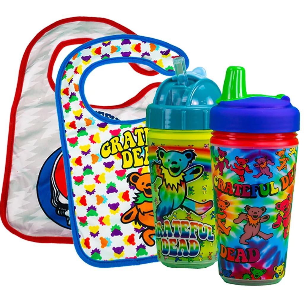 Grateful Dead Baby Feeding Pack - Cups & Bibs