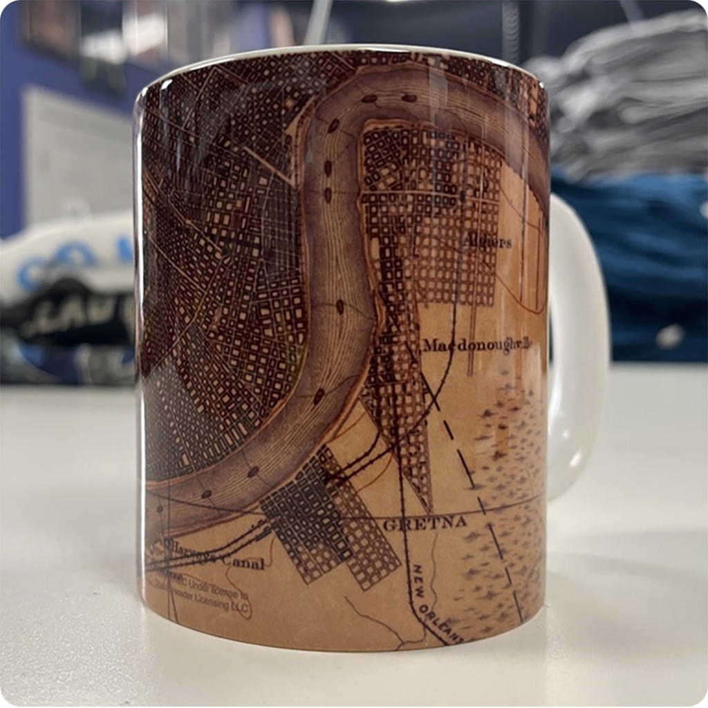 Old Map of New Orleans Coffee Mug