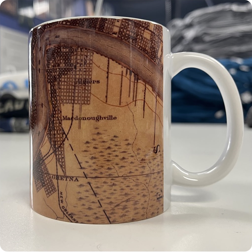 Old Map of New Orleans Coffee Mug