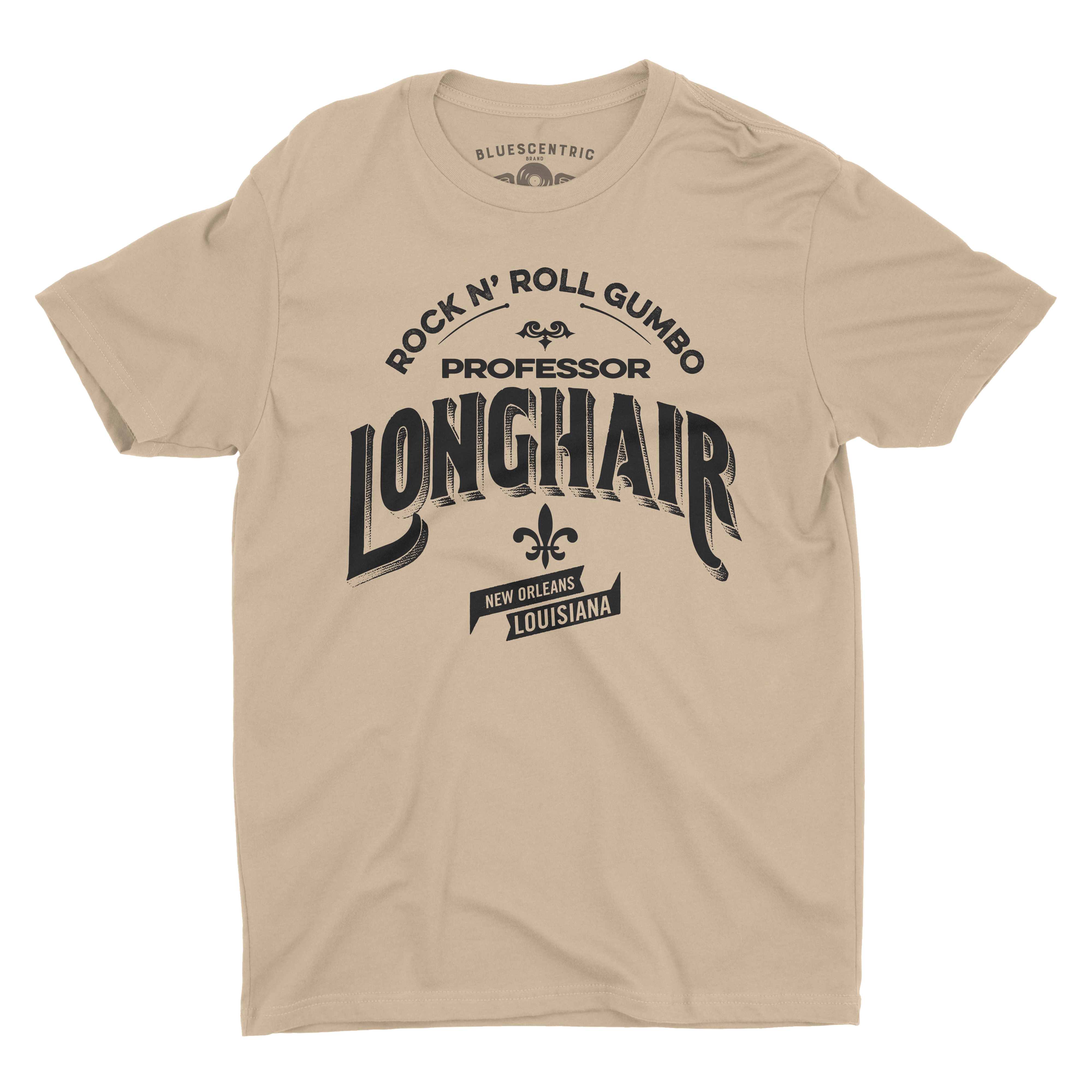 Professor Longhair Rock n Roll Gumbo T-Shirt - Lightweight Vintage Style - vintagecream