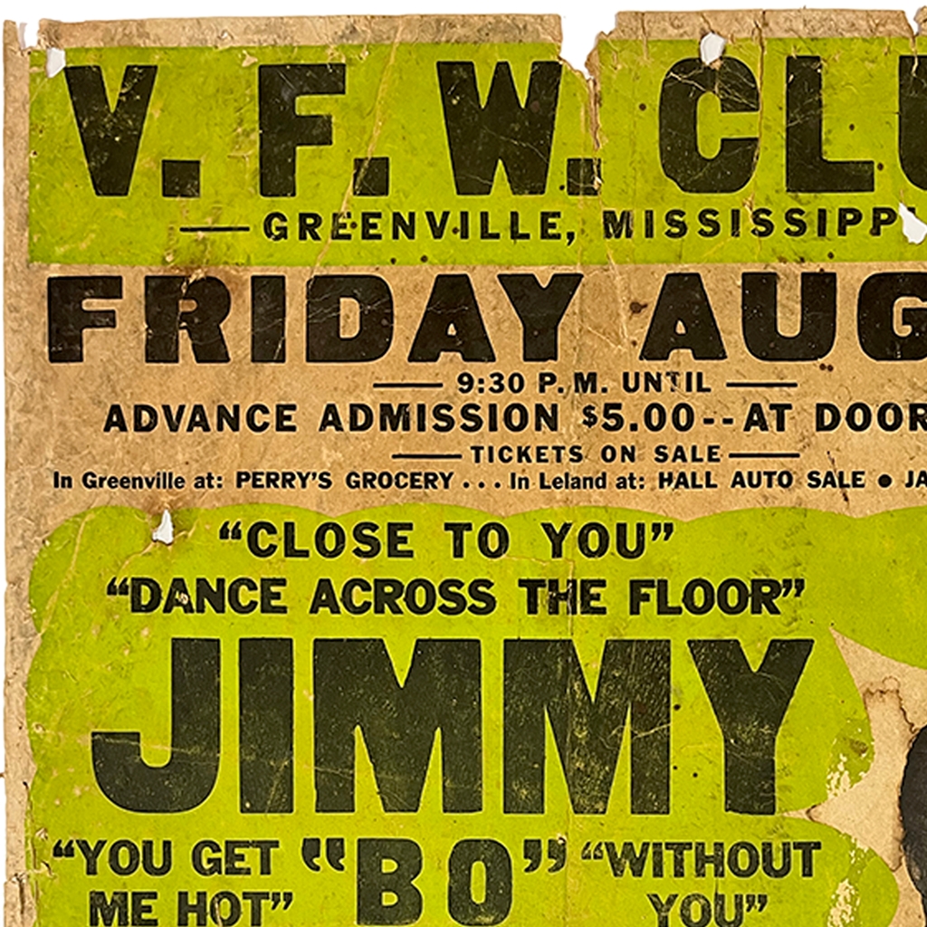 VINTAGE BLUES POSTER - Jimmy Horne Greenville Mississippi