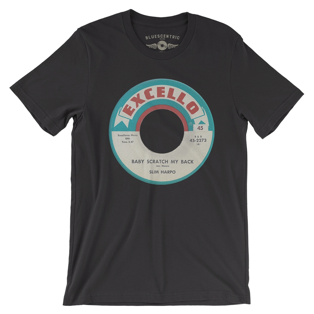 Excello Records Vinyl Record T-Shirt - Lightweight Vintage Style - vintageblack