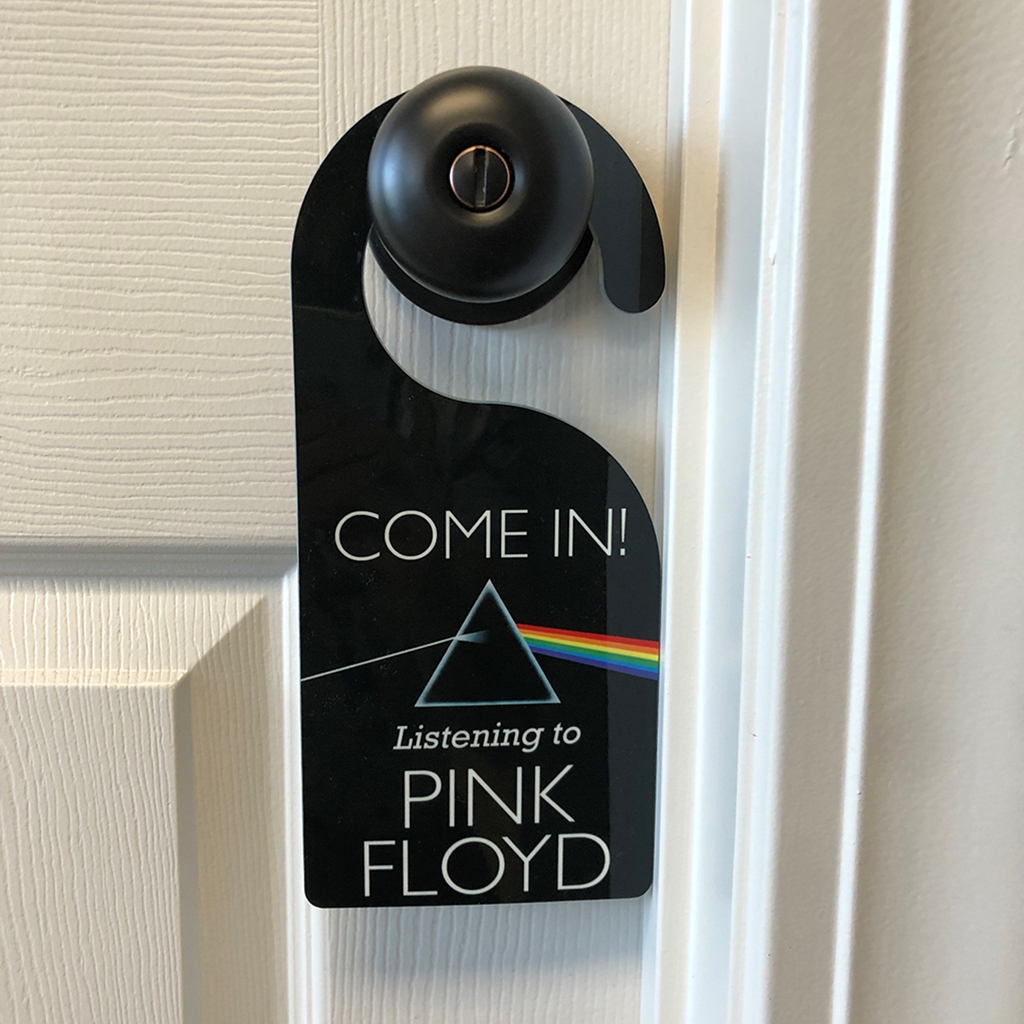 Do Not Disturb Pink Floyd Dark Side of the Moon Door Hanger