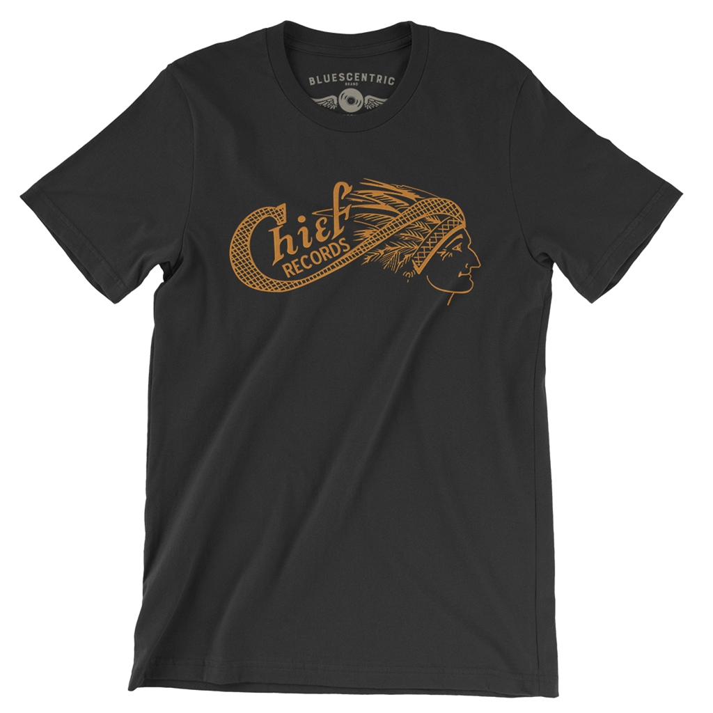 Chief Records T-Shirt - Lightweight Vintage Style - vintageblack