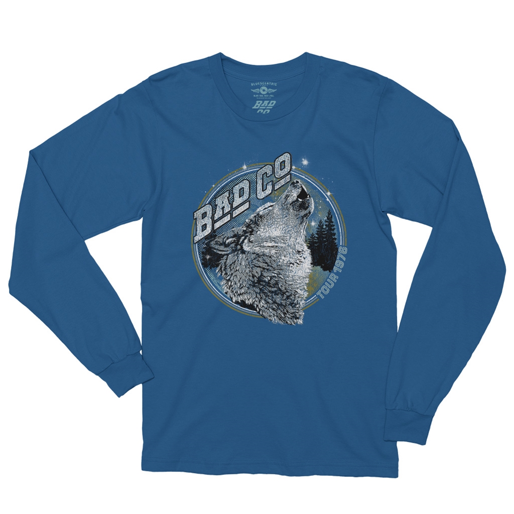 Bad Company 1976 Tour Long Sleeve T-Shirt - longsleeveblue