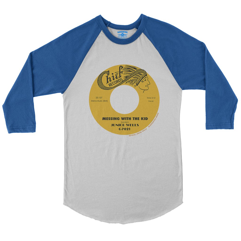 Messin With The Kid Vinyl Record Baseball Tee in default