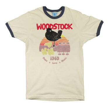 Bird & Guitar Woodstock Ringer T-Shirt in default