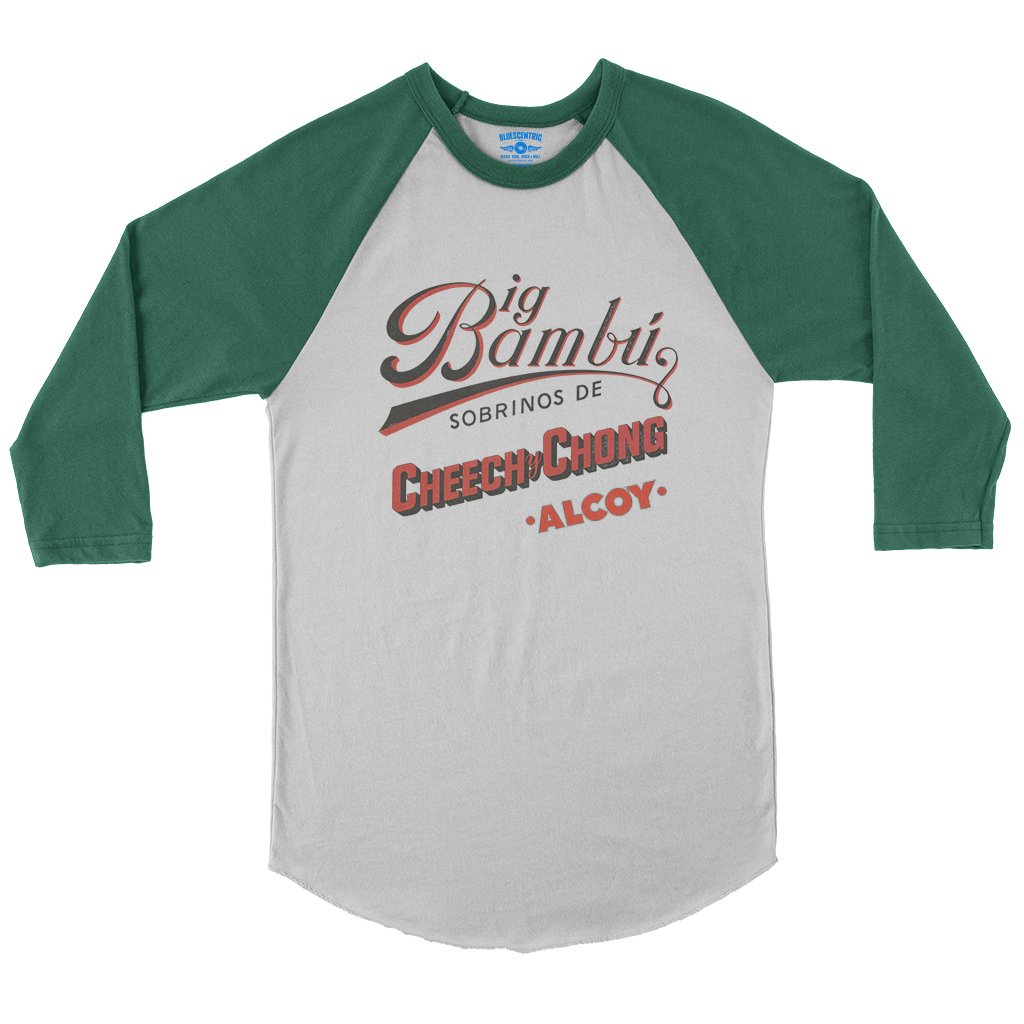 Cheech y Chong’s Big Bambu Baseball T-Shirt in White Kelly